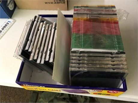 Flat of Empty CD Cases