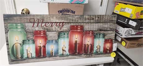 Merry Christmas Light Up Sign. NOT TESTED