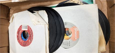 Lot Of 45 Records & Miscellaneous Items