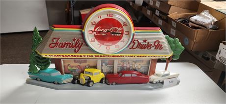 Coca Cola Vintage Clock. NOT TESTED