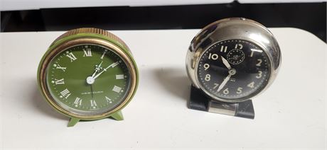 2 West Clocks Baby Ben Vintage Alarm Clocks
