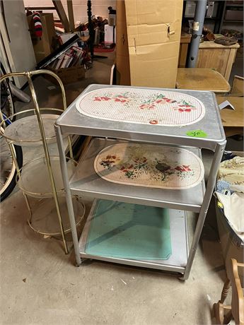 Vintage Cart and Shelf
