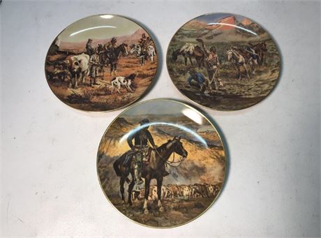 Cowboy Collector Plates