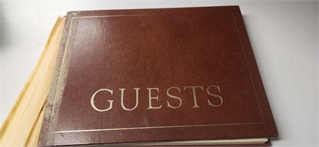 Vintage Guessbook With Signatures
