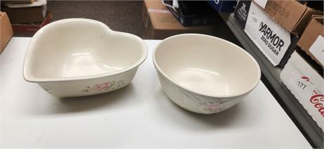 2 Bowls. One Marked Pfaltzgraff