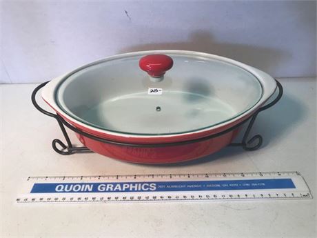 2005 Caliente Cooking Dish with Stand