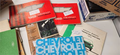 Various Car Owners Manuals