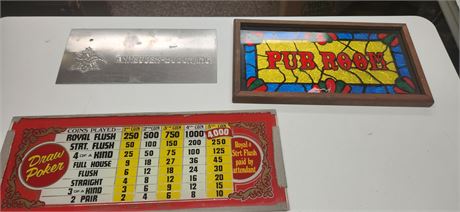 3 Collectable Signs