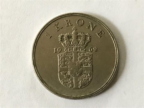 1962 Denmark 1 Krone