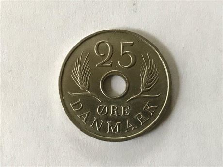 1967 Denmark 25 Ore