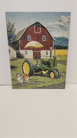John Deere Metal Sign