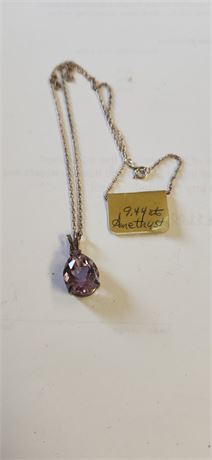Amethyst necklace 9.44 carats