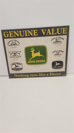 John Deere Metal Sign