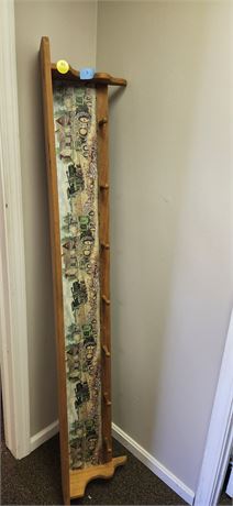 6' John Deere shelf and coat rack