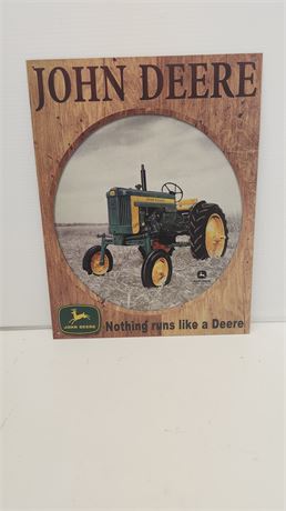 John Deere Metal Sign