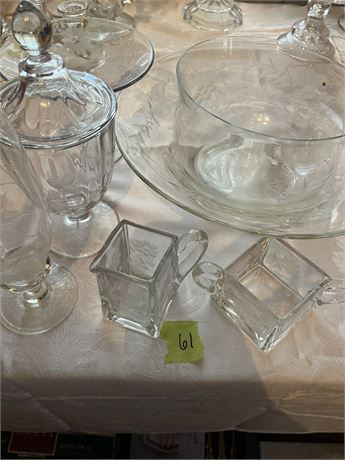 Etched Glass Dishes