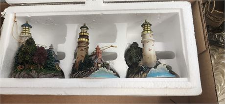 3 Lighthouse Ornaments