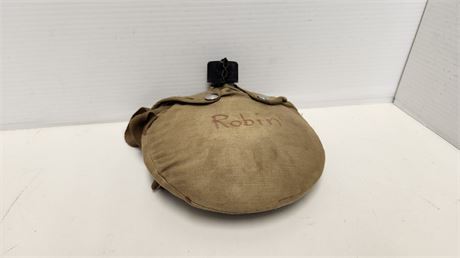 Vintage Screw Top Canteen & Carry Case