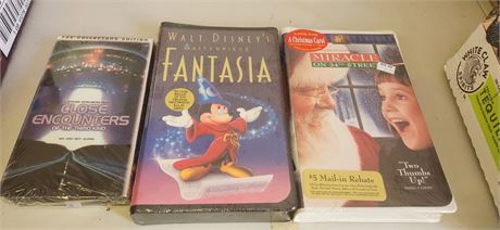 3 Vintage VHS Tapes