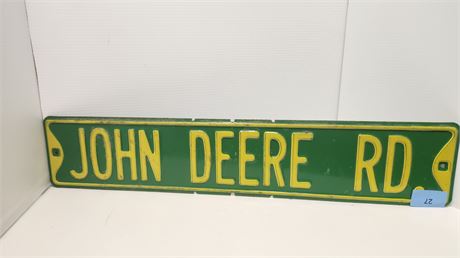 John Deere Metal Sign