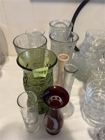 Glass Vase Lot