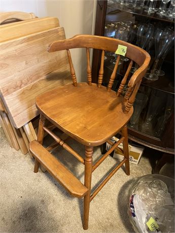Wood Child's High Chair