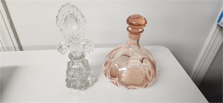 Glass bottles with stoppers