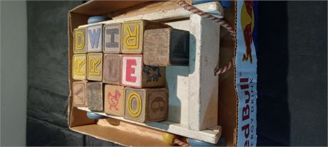 Lot Of Wood Kids Blocks