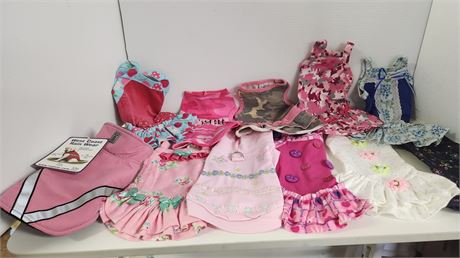 Lot Of XS Dog Clothes & XS Dog Raincoat
