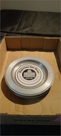Collectable Metal Football Hall Of Fame Plates