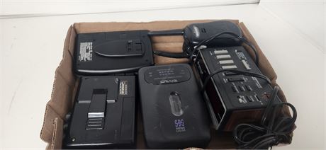 Walkie Talkies & Cassette Players & Alarm Clock