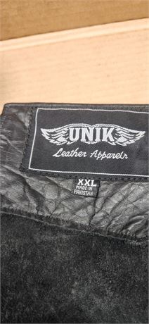 Unik Leather Apparel Chaps. Size XXL