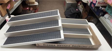 2 Plastic Display Racks