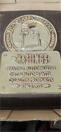 Hastings Fifty Years Of Service Plaque