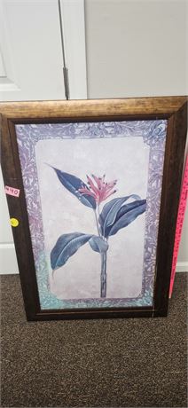 Large Wood Framed Art