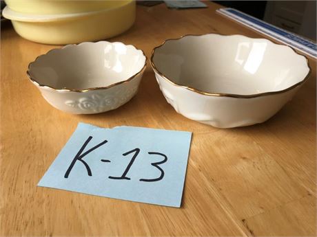 2 Lenox Bowls