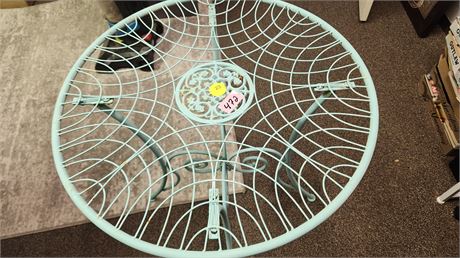 Small Round Metal Outdoor Table