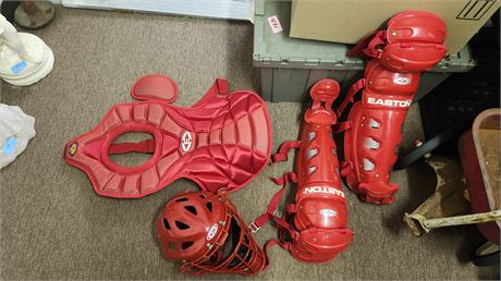 Easton Catcher Pads & Helmet