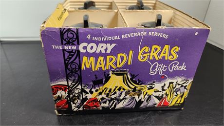 4 Of The Cory Mardi Gras Individual Beverage Servers