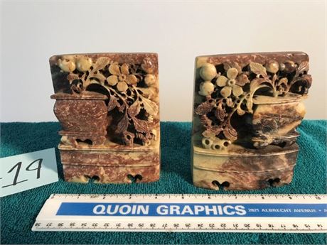 2 Carved Stone
