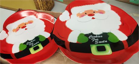 2 Christmas Cookie Storage Containers