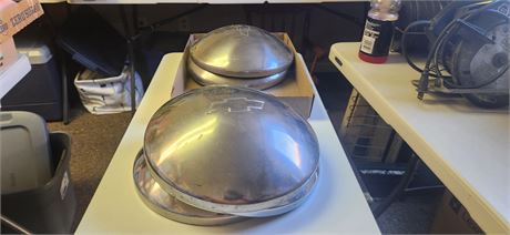 6 Vintage Chevy Hub Caps