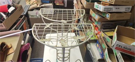 2 Metal Wall Hanging Shelves