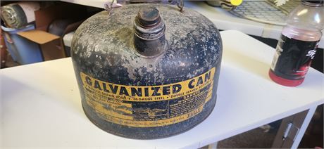 Galvanized Gas Can