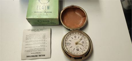 Elgin Travel Alarm With Box