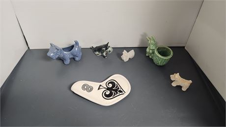 Various Dog Figurines & Misc.