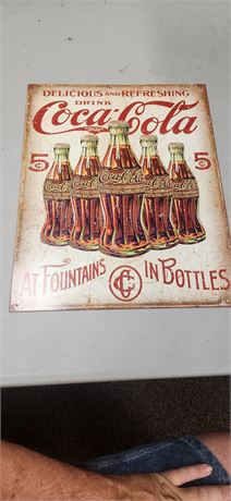 Coca Cola Metal Sign