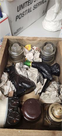 Vintage Avon Bottles & Glass Insulators