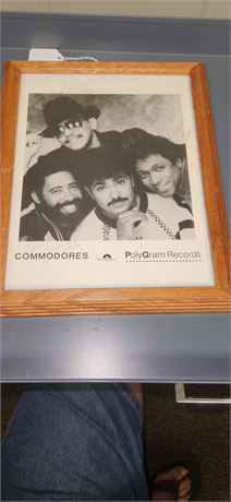 Framed Commodores Signed Autograph Picture