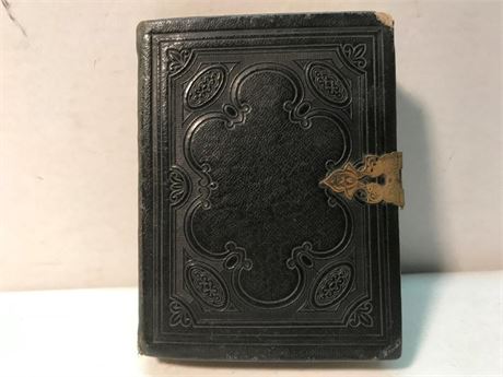 Dated 1877 Antique Photo Album with Photos